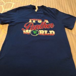 “It’s a Panther World” Short Sleeve T-shirt